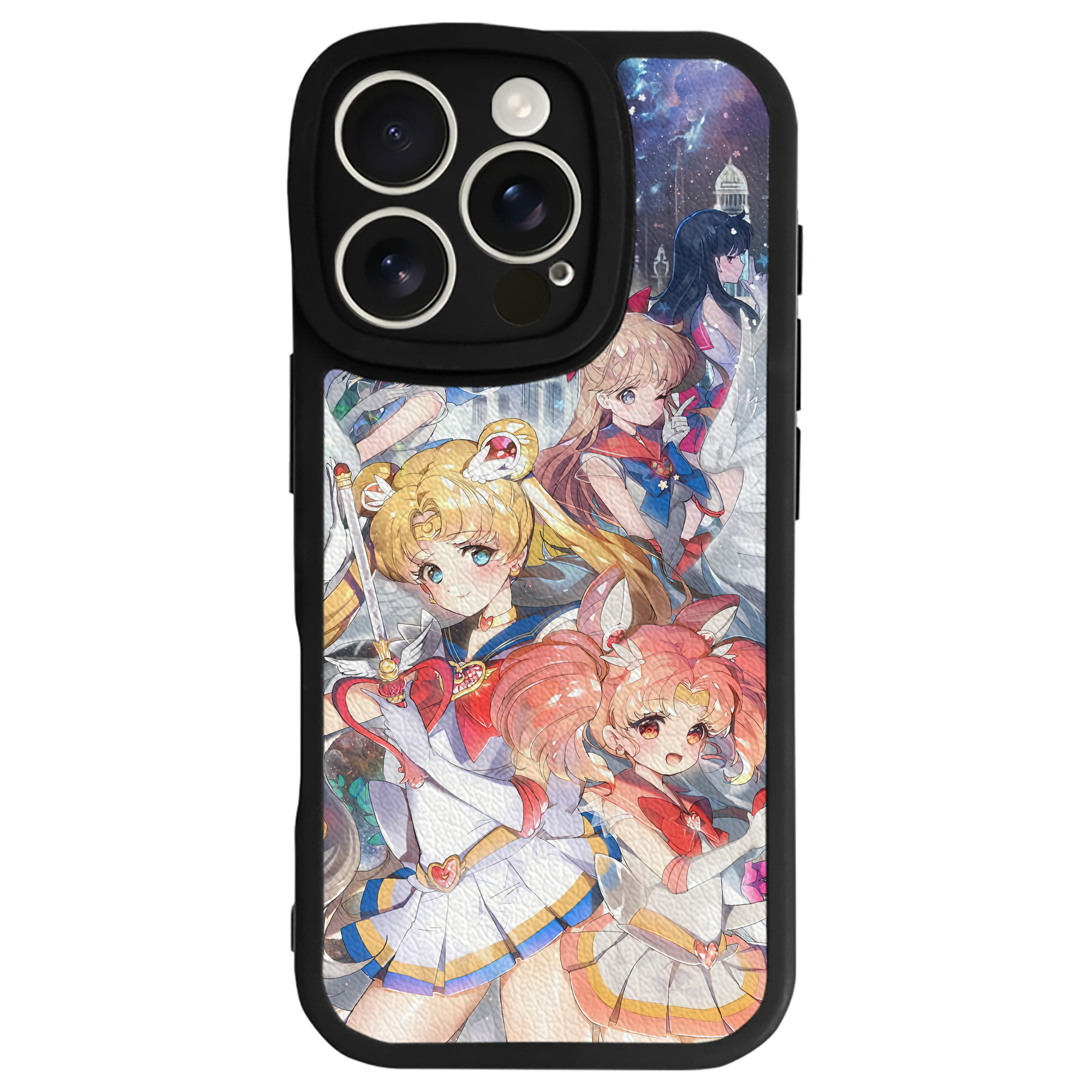 （画像用） 美少女戦士セーラームーン Sailor Moon 【iPhone 16シリーズ対応】シリコンスマホケース（レザー調） 材質：シリコン